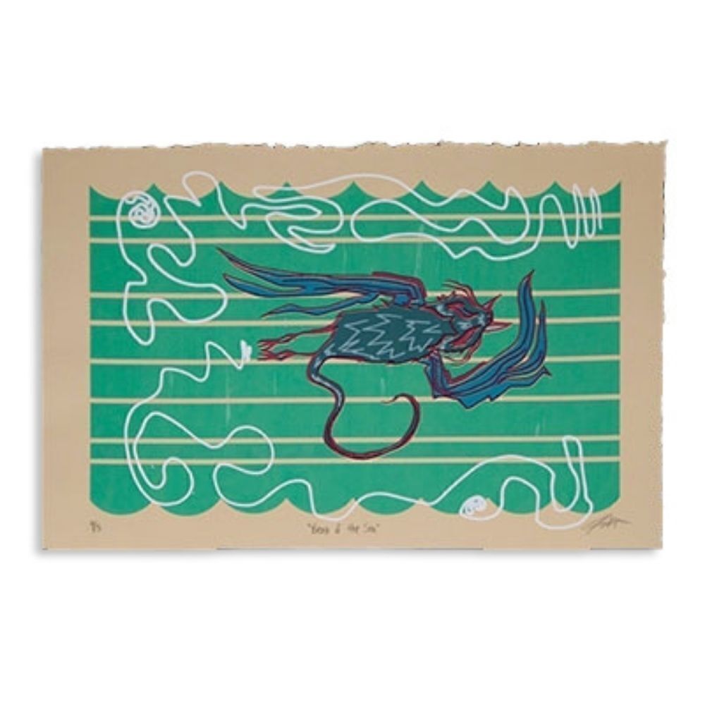 SALE! "Beast of the Sea" : 6 color screen print